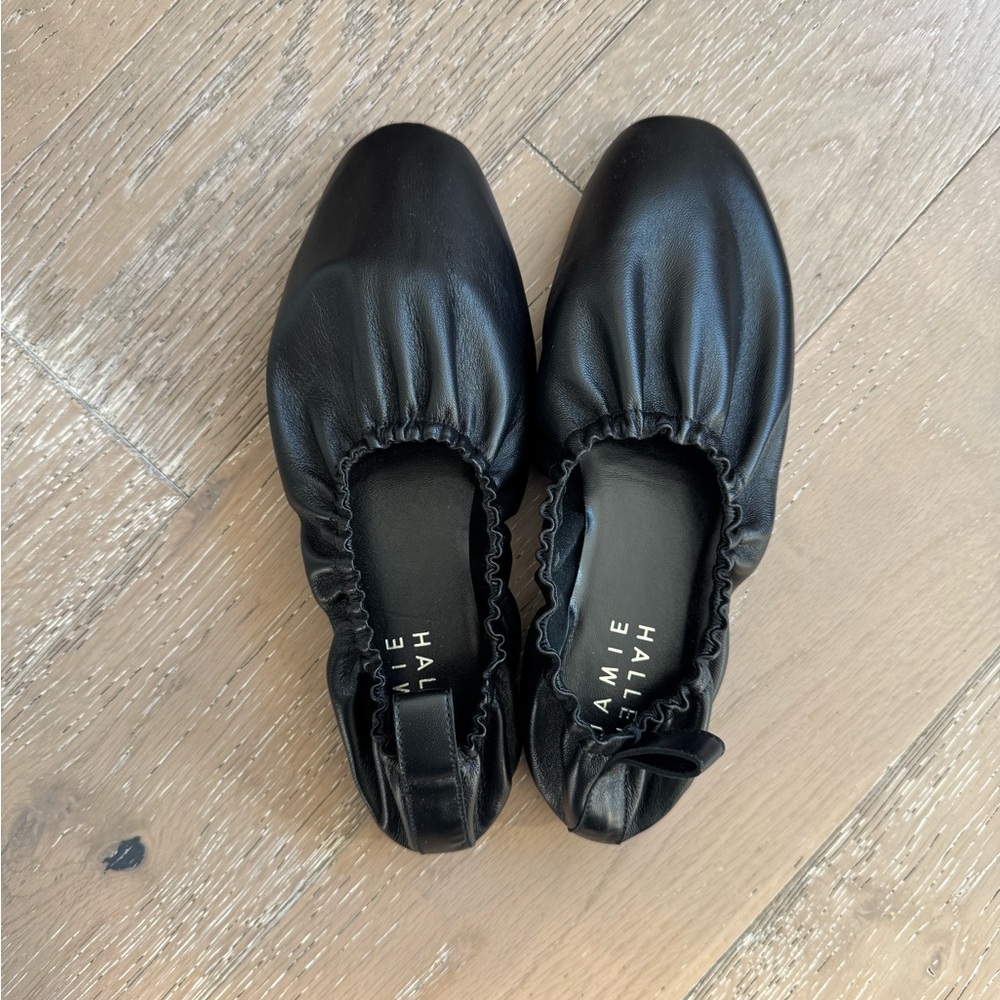 Jamie Haller black elastic slipper